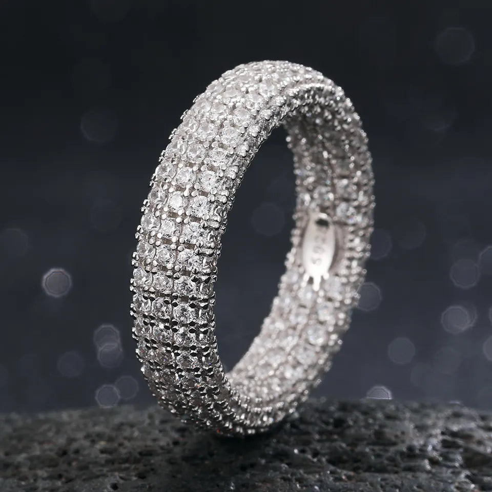 Moisannite Micro Pave Ring